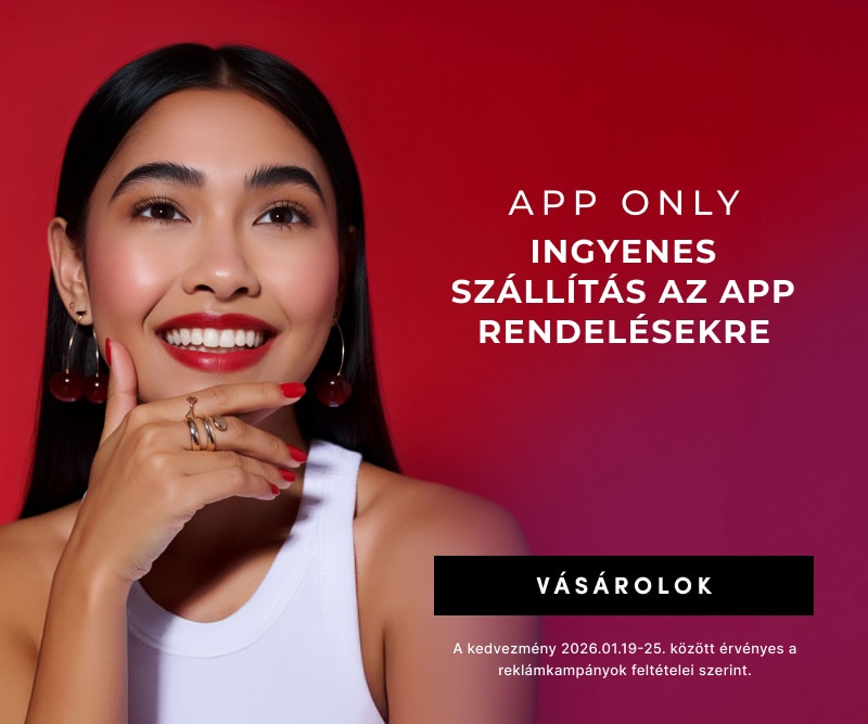 Promóciós banner ingyenes appos szállítással, kizárólag alkalmazásban leadott rendeléseknél.