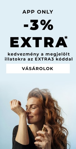 Marionnaud app exkluzív ajánlat: extra 3% kedvezmény kijelölt parfümökre, korlátozott ideig.