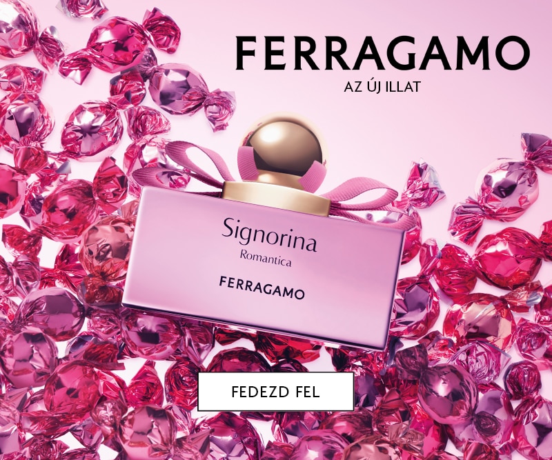 SIGNORINA_herobanner-800x667.jpg Ferragamo Signorina Romantica parfüm rózsaszín üvegben, dekoratív háttérrel