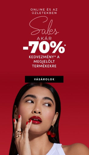 Akció online és üzletekben: akár 70% kedvezmény a megjelölt termékekre. Érvényes 2026. január 5–31. Vásárolj most.