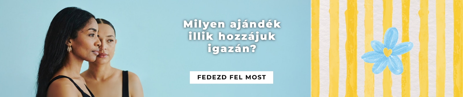 Lifestyle banner szépségápolási ajándékok felfedezésére