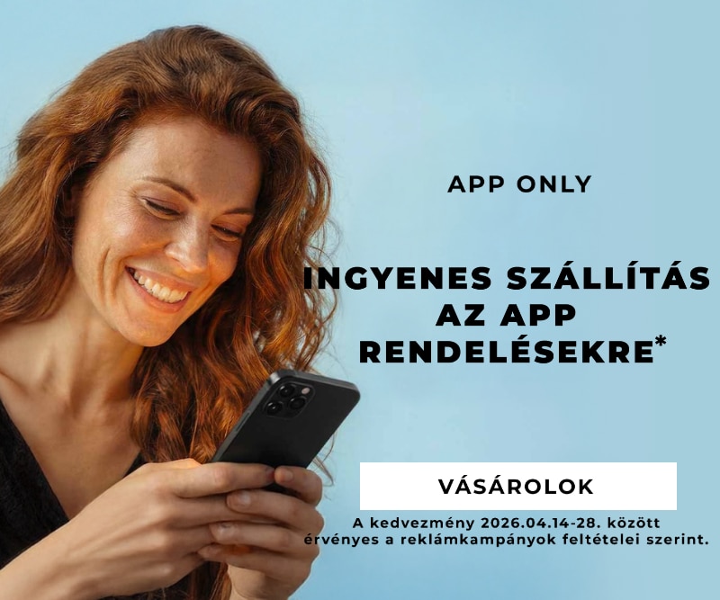 WK1626-1404-2804-AppOnly-hu-800X667.png Vásárlás mobilalkalmazásban, ingyenes kiszállítás az appon leadott rendelésekre