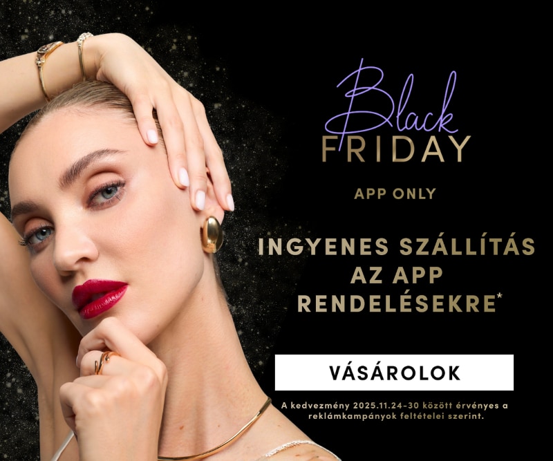 Black Friday akció – ingyenes szállítás az alkalmazásban leadott rendelésekre, érvényes 2025.11.24–30