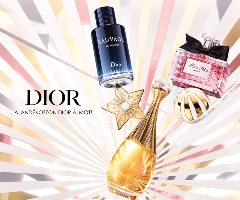 800x667px_Marionnaud_HPbaner_Xmas_Trio_HU.jpg Dior parfüm kollekció ünnepi kiadásban – Sauvage, Miss Dior és J’adore arany részletekkel, ajándékötlet online vásárláshoz.