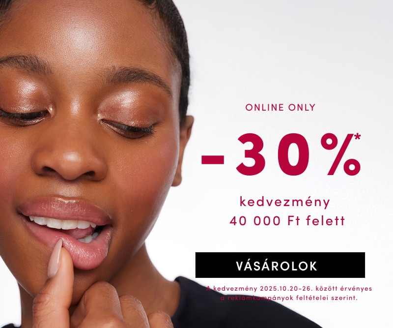 Online akció: -30% kedvezmény 40 000 Ft feletti vásárlás esetén – érvényes 2025. október 20–26. között. Vásárolj most online