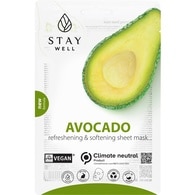 20 G STAY WELL SKIN-CARE Fátyolmaszk Vegan-Avocado  