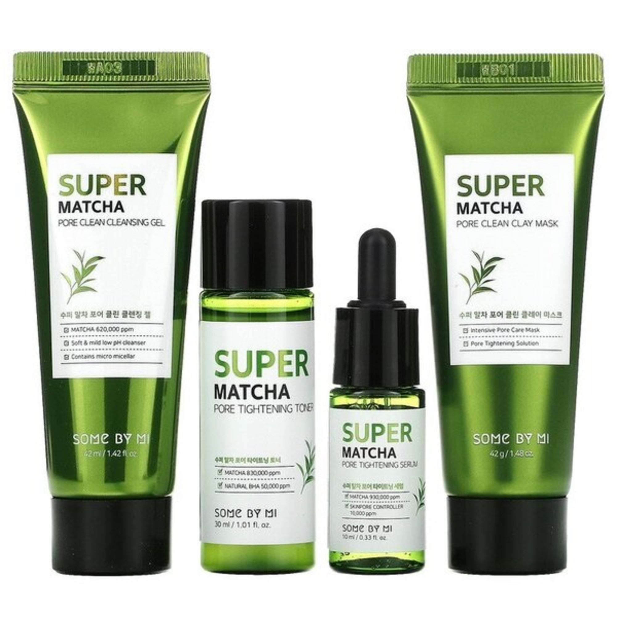 124 ML Some by MI SUPER MATCHA SUPER MATCHA PORE CARE STARTER Bőrápoló szett 1 of 2