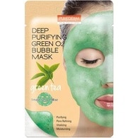 25 G PUREDERM MASK Fátyolmaszk-Deep Purifying Black O2 Bubble  