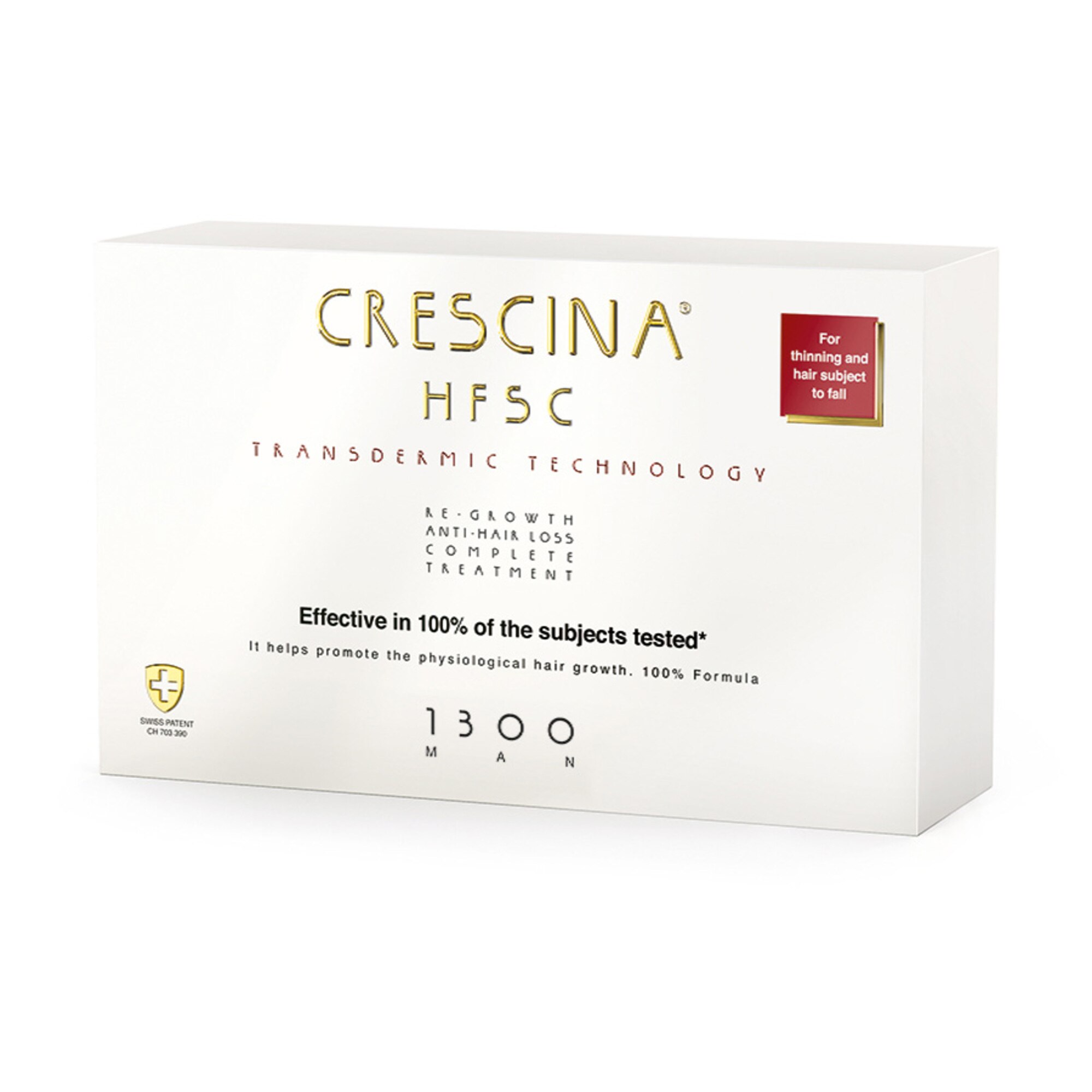 Transdermic Complete Treatment 1300 haj újranövekedést serkentő és hajhullás elleni kezelés férfiaknak