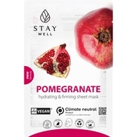 20 G STAY WELL SKIN-CARE Fátyolmaszk Vegan-Pomegranate  