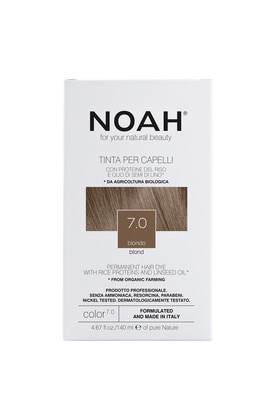 140 ML Noah RICE PROTEINS AND LINSEED OIL Permanent hair colour Szőke 7.0 Hajfesték  1 of 1 