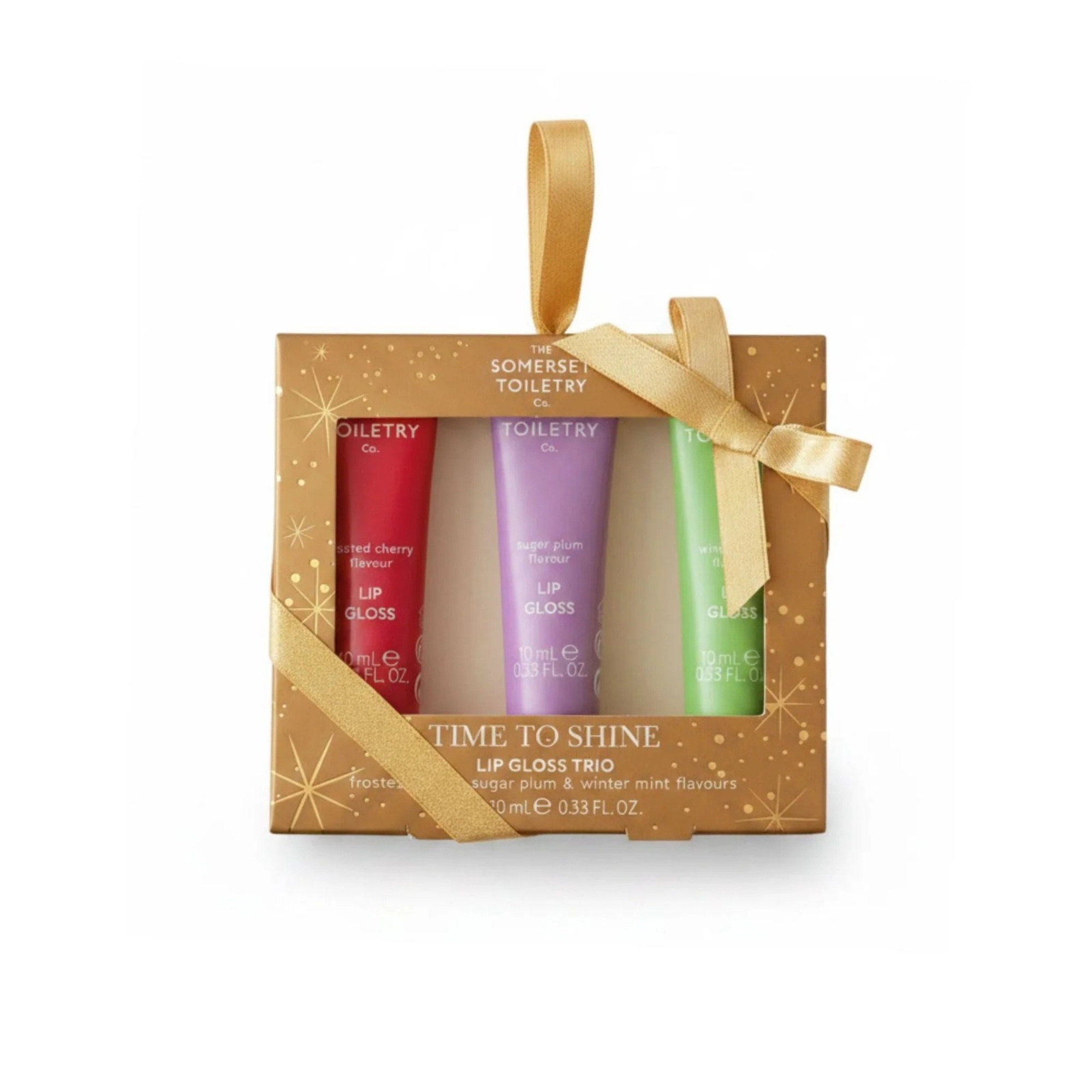 3X10 ML SOMERSET CHRISTMAS Szájfény készlet Time To Shine Lip Balm Trio 1 of 3 Szájfény készlet Time To Shine Lip Balm Trio