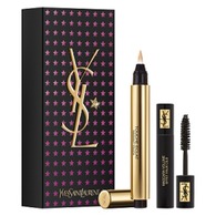  YVES SAINT LAURENT Touche Eclat 02 + Mini Mascara Volume Effect Faux Cils +spirÃ¡l KarÃ¡csonyi Sminkszettek  1 of 2 