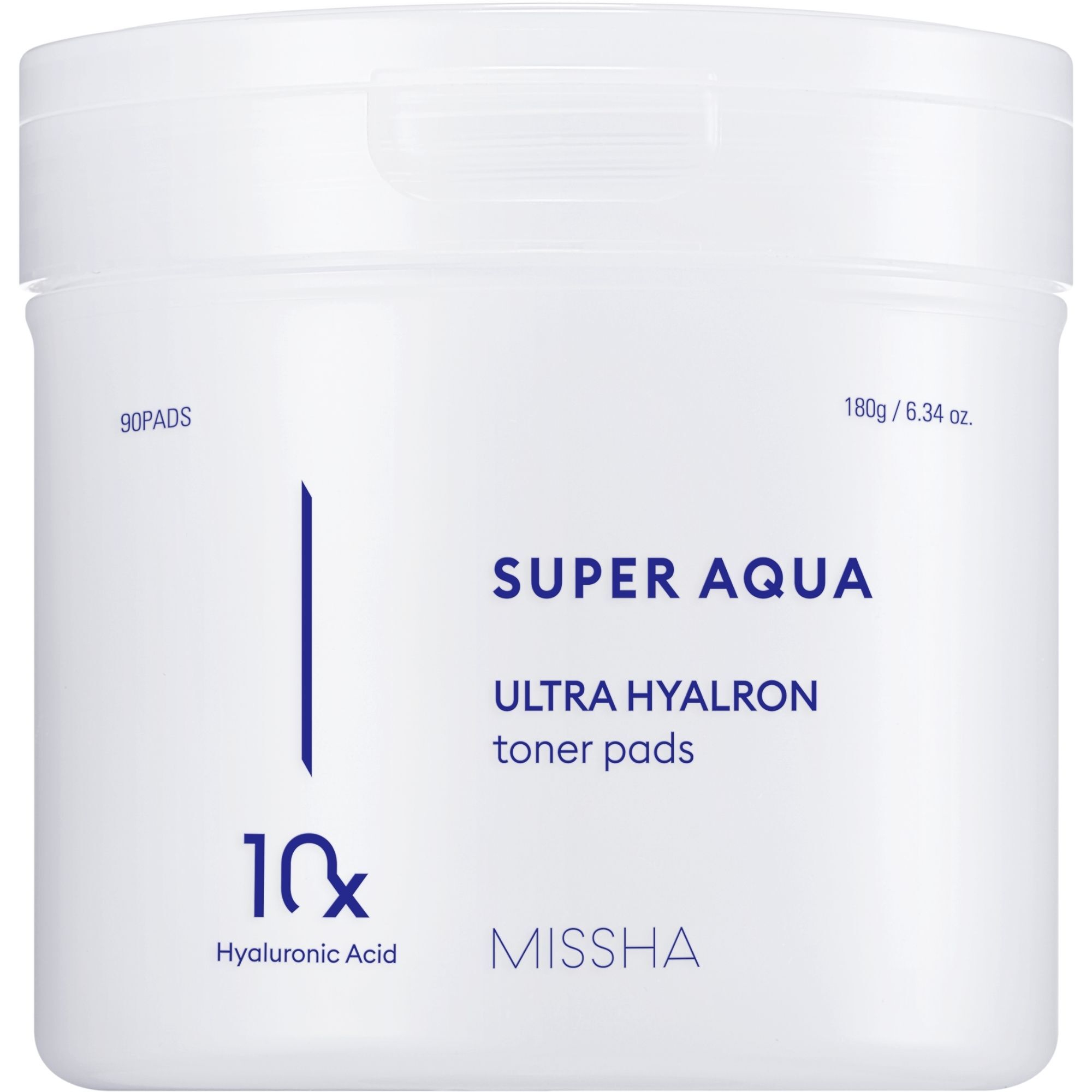 90 DARAB MISSHA Super Aqua Sminklemosó pároknak Super Aqua Ultra Hyalron Toner Pads 1 of 1