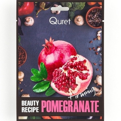 25 GR QURET Beauty Recipe Beauty Recipe Pomegranate Arcmaszk  1 of 1 