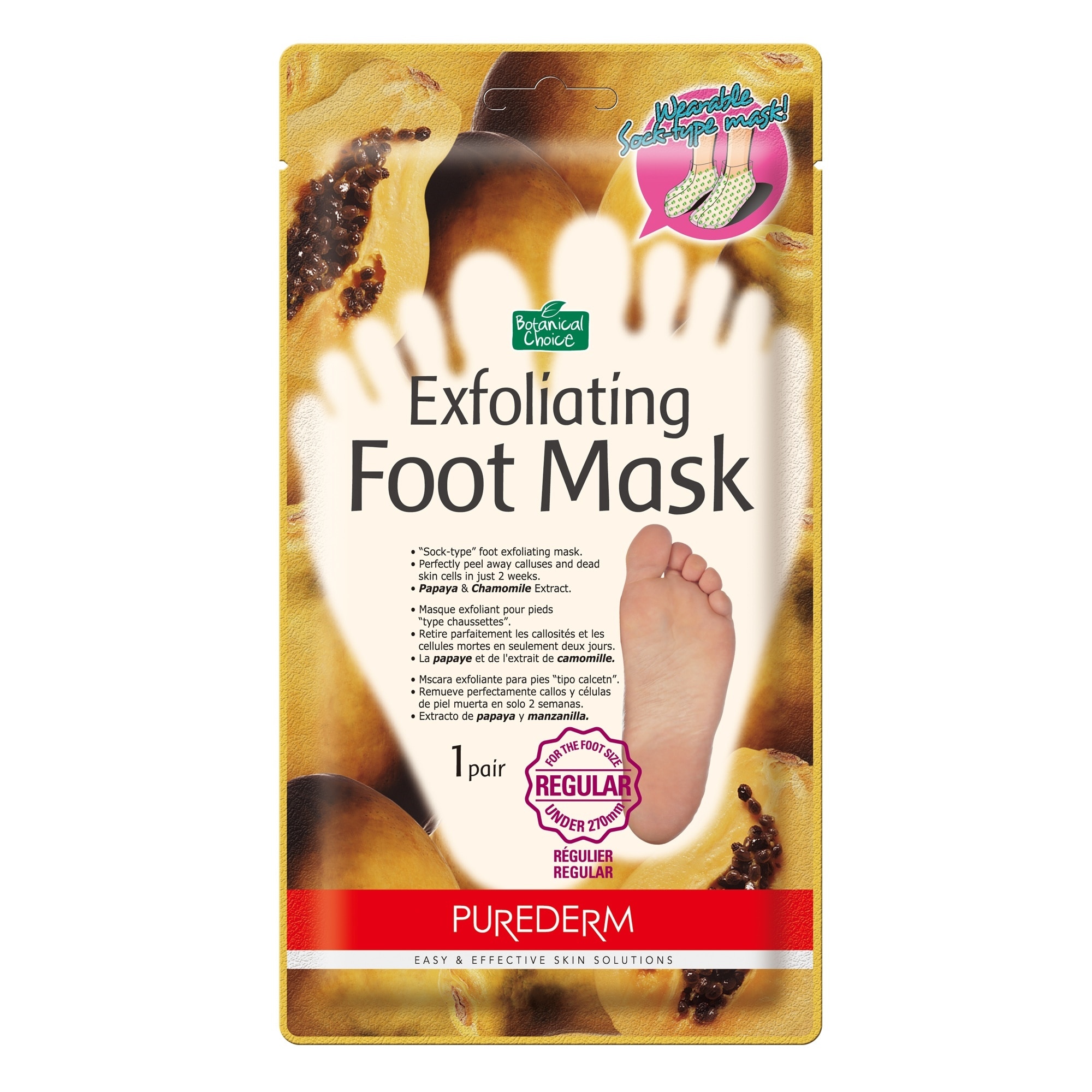 20 ML PUREDERM MASK Lábmaszk-Exfoliating 1 of 2 Lábmaszk-Exfoliating
