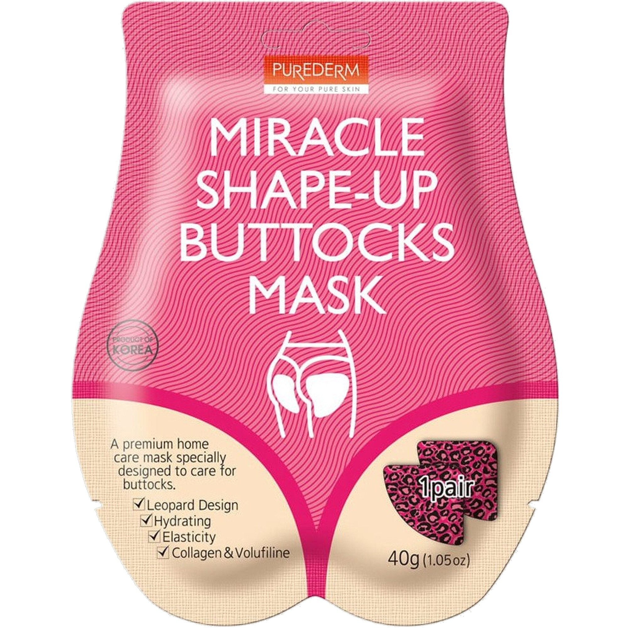 40 G PUREDERM MASK Fenékmaszk Miracle Shapp Buttocks 1 of 1 Fenékmaszk Miracle Shapp Buttocks