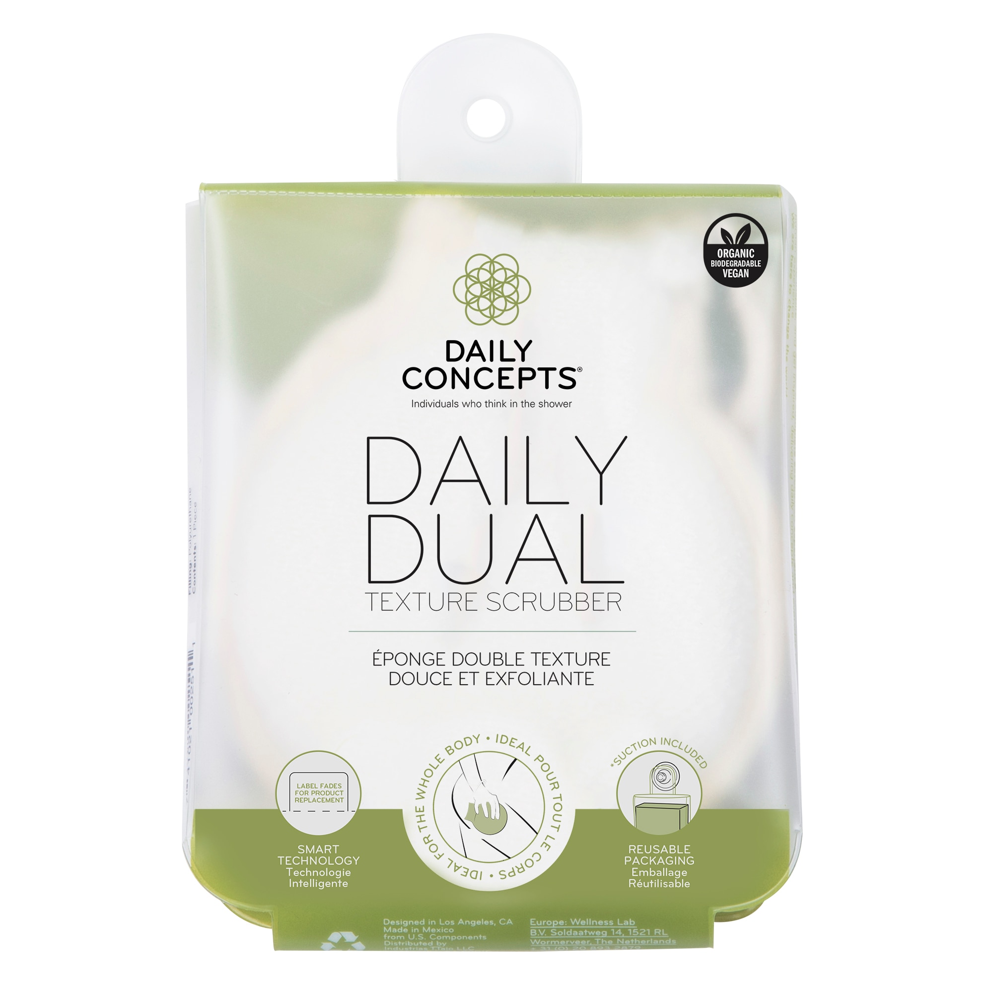 68.0388 GR Daily Concepts DAILY BODY Daily Dual Texture Scrubber Kétfunkciós testradírozó 1 of 2