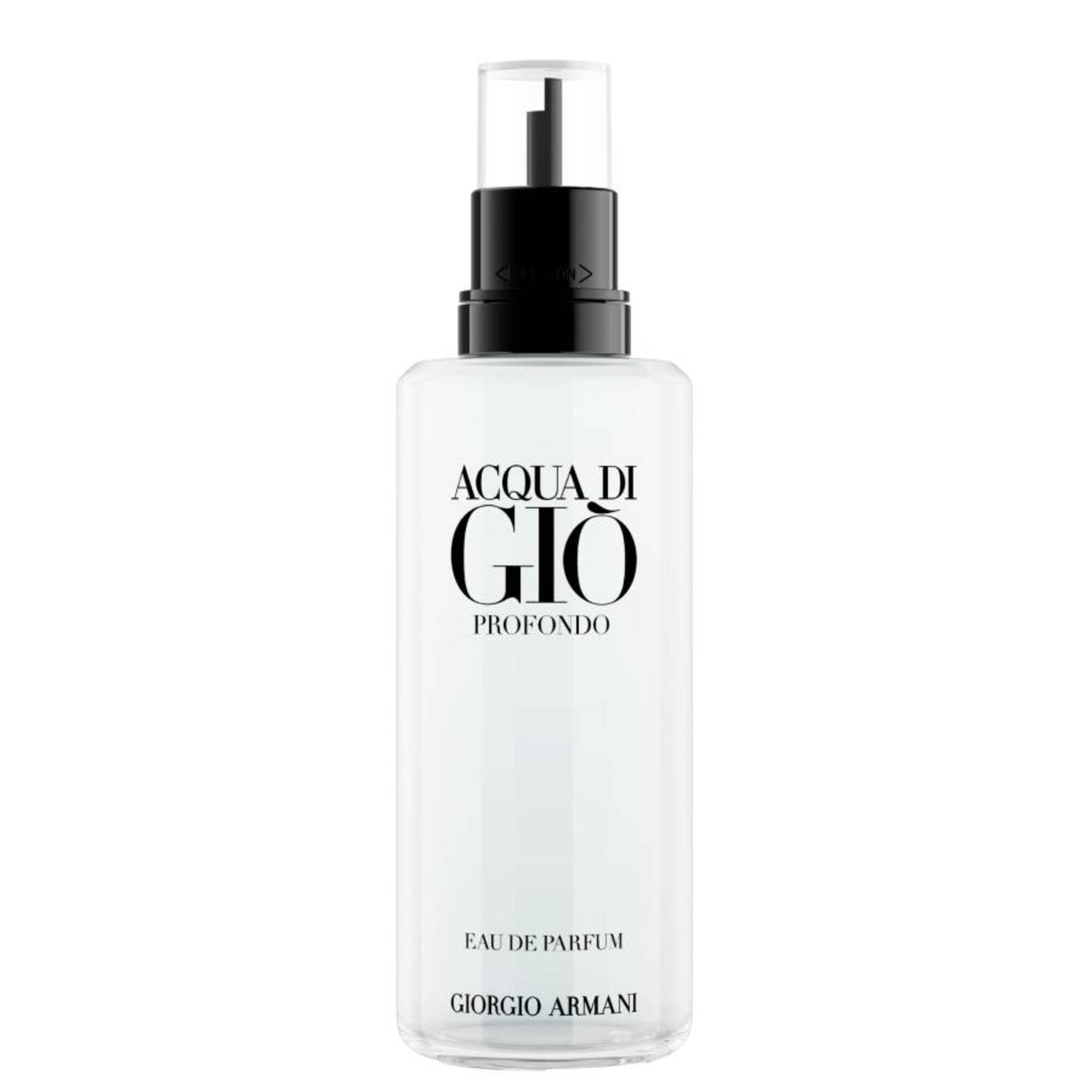 150 ML ARMANI Acqua di Gió Acqua di Giò Profondo Eau de Parfum utántöltő 1 of 3 Acqua di Giò Profondo Eau de Parfum utántöltő