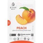 20 G STAY WELL SKIN-CARE Fátyolmaszk Vegan-Peach 1 of 2 Fátyolmaszk Vegan-Peach