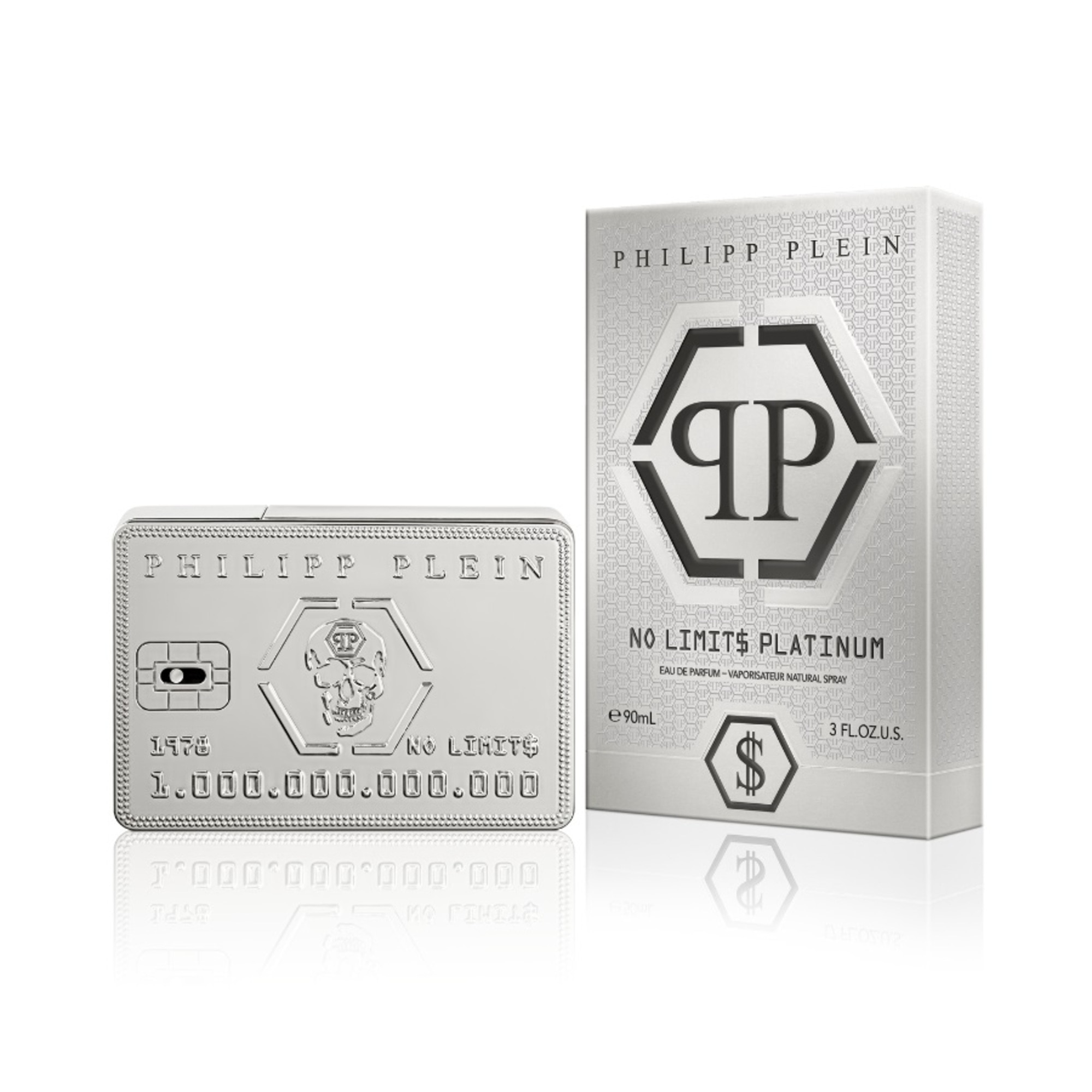 90 ML Philipp Plein NO LIMITS PLATINUM NO LIMITS PLATINUM Eau de Parfum 1 of 4