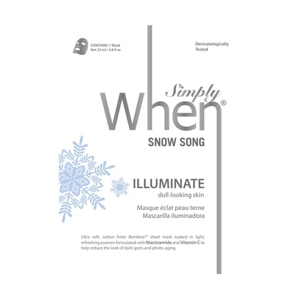 23 GR WHEN Snow Song Illuminate Snow Song Illuminate Ultra-Soft Cotton Linter Bemliese Arcmaszk  1 of 1 