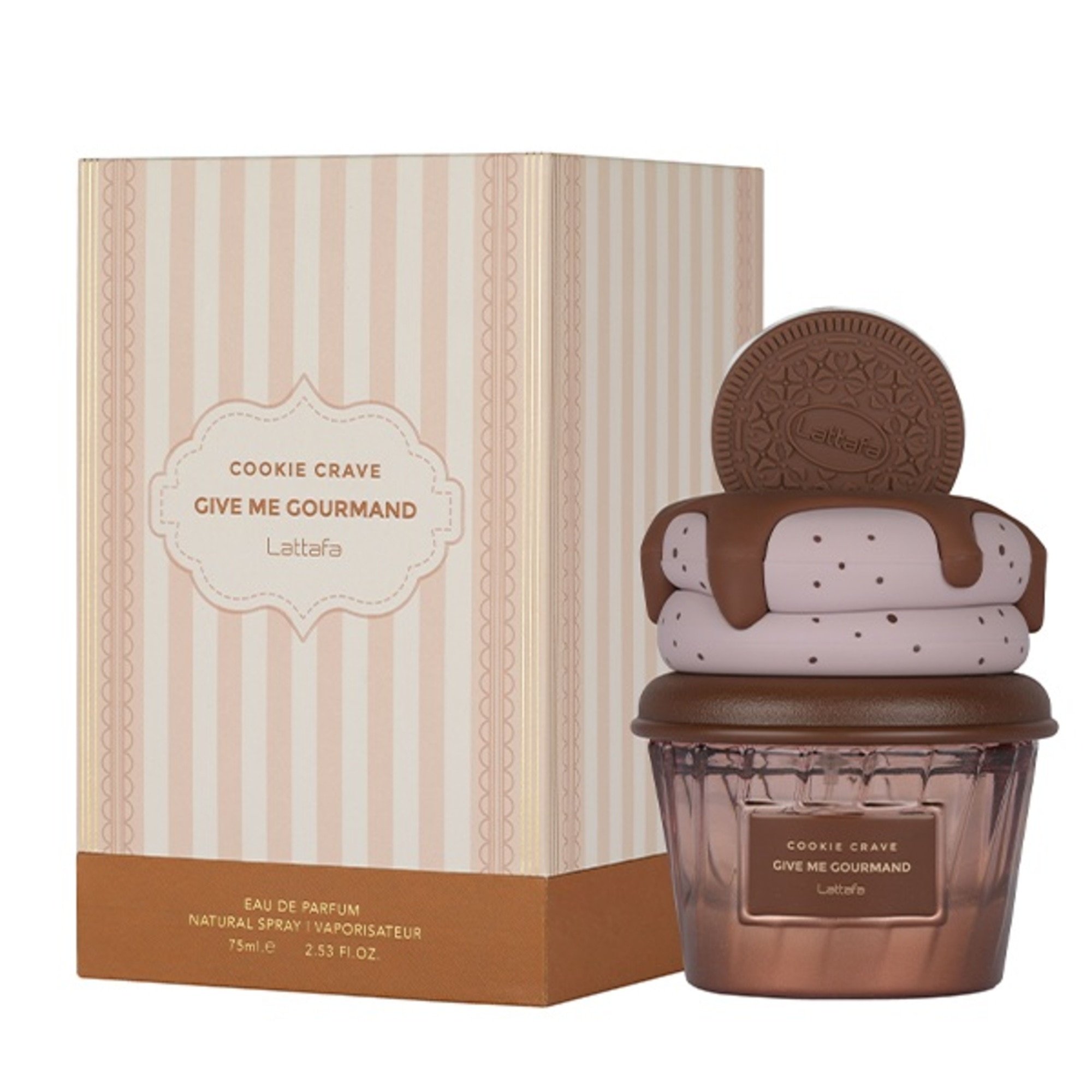 75 ML Lattafa Give Me Gourmand Cookie Crave Eau de Parfum  1 of 2 