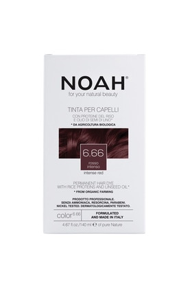 140 ML Noah RICE PROTEINS AND LINSEED OIL Permanent hair colour Vörös sötétszőke 6.66 Hajfesték  1 of 1 