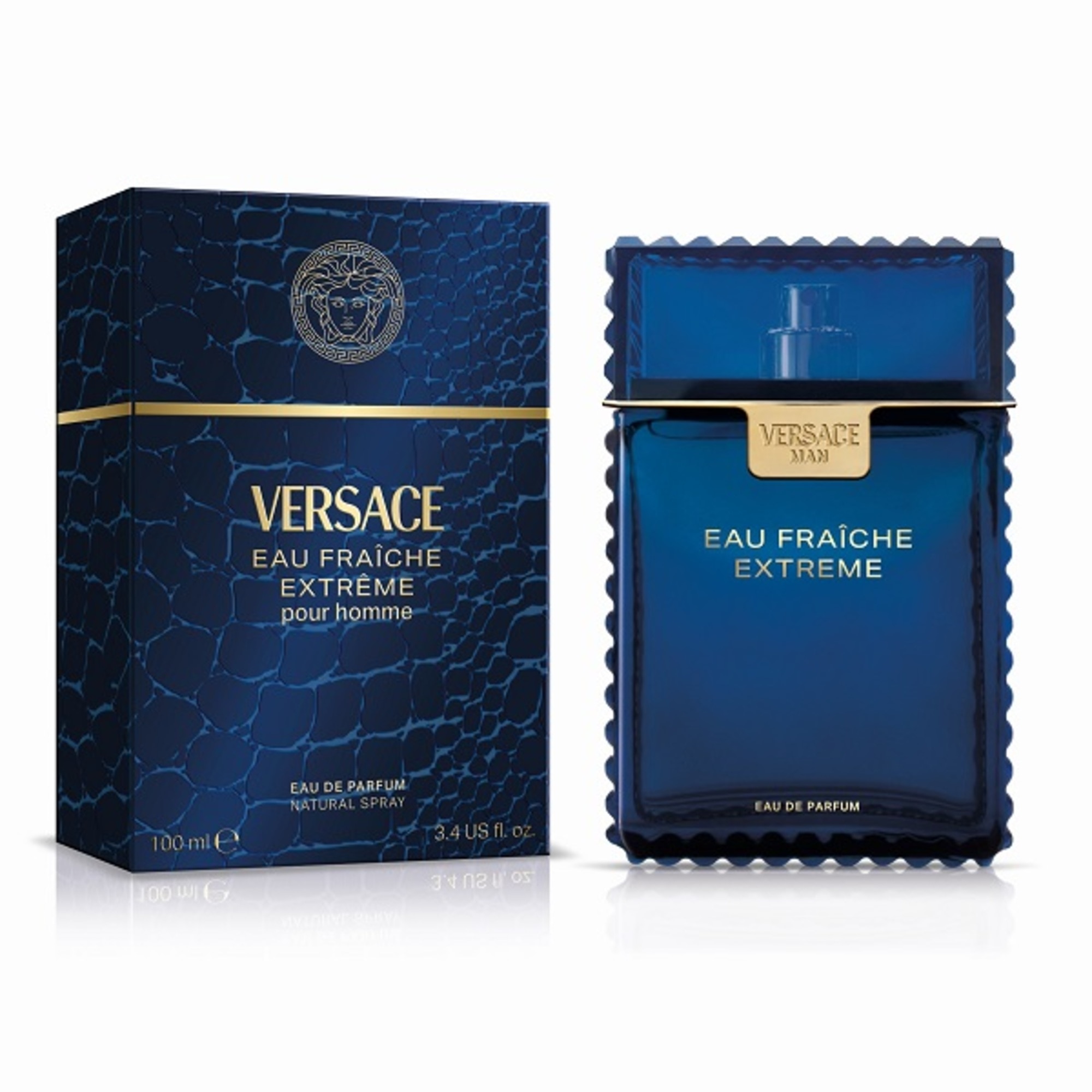 100 ML VERSACE EAU FRAICHE Eau Fraiche Extreme Eau de Parfum  2 of 2 Eau Fraiche Extreme Eau de Parfum