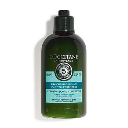 250 ML L Occitane 5 ESSENTIAL OILS PURIFYING Hajkondícionáló  1 of 2 