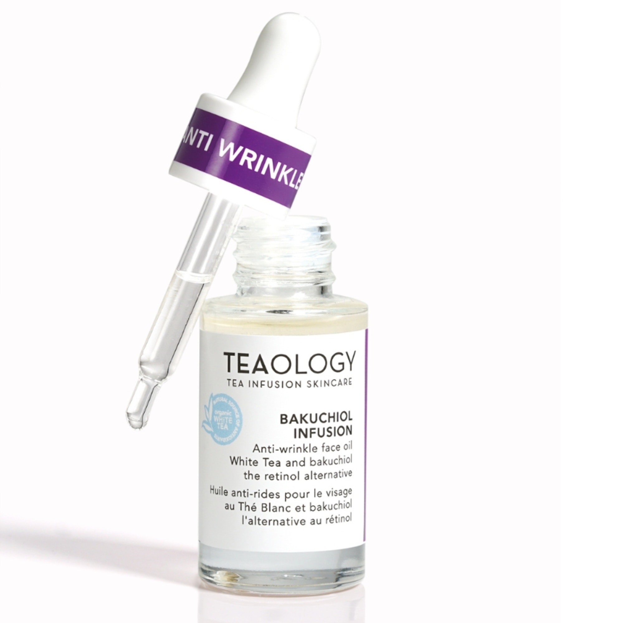 15 ML Teaology Bakuchiol Infusion Bakuchiol Infusion Ránctalanító arcolaj  Bakuchiol Infusion Ránctalanító arcolaj