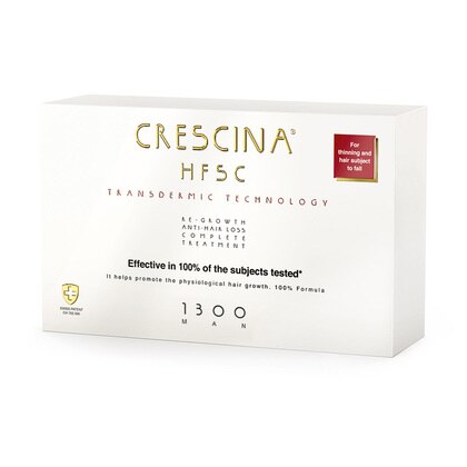 70 ML LABO SUISSE Crescina Transdermic Complete Treatment 1300 haj újranövekedést serkentő és hajhullás elleni kezelés férfiaknak  1 of 3 