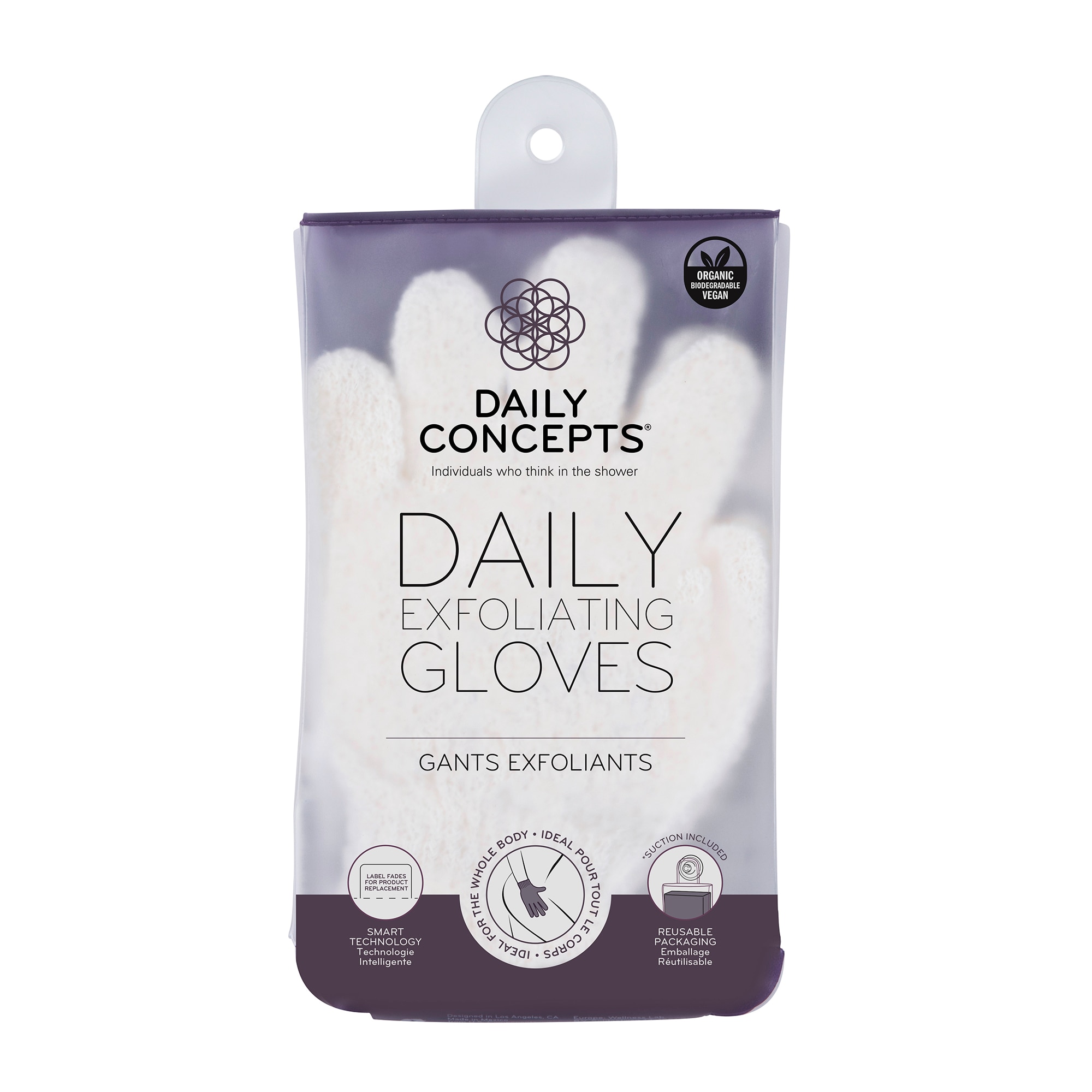 59.53395 GR Daily Concepts DAILY BODY Daily Exfoliating Gloves Hámlasztó kesztyű 1 of 1