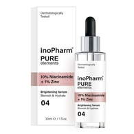 30 ML InoPharm Pure Elements Face Serum 10 Niacinamide Serum 1 Zinc Arcápoló szérum  1 of 2 