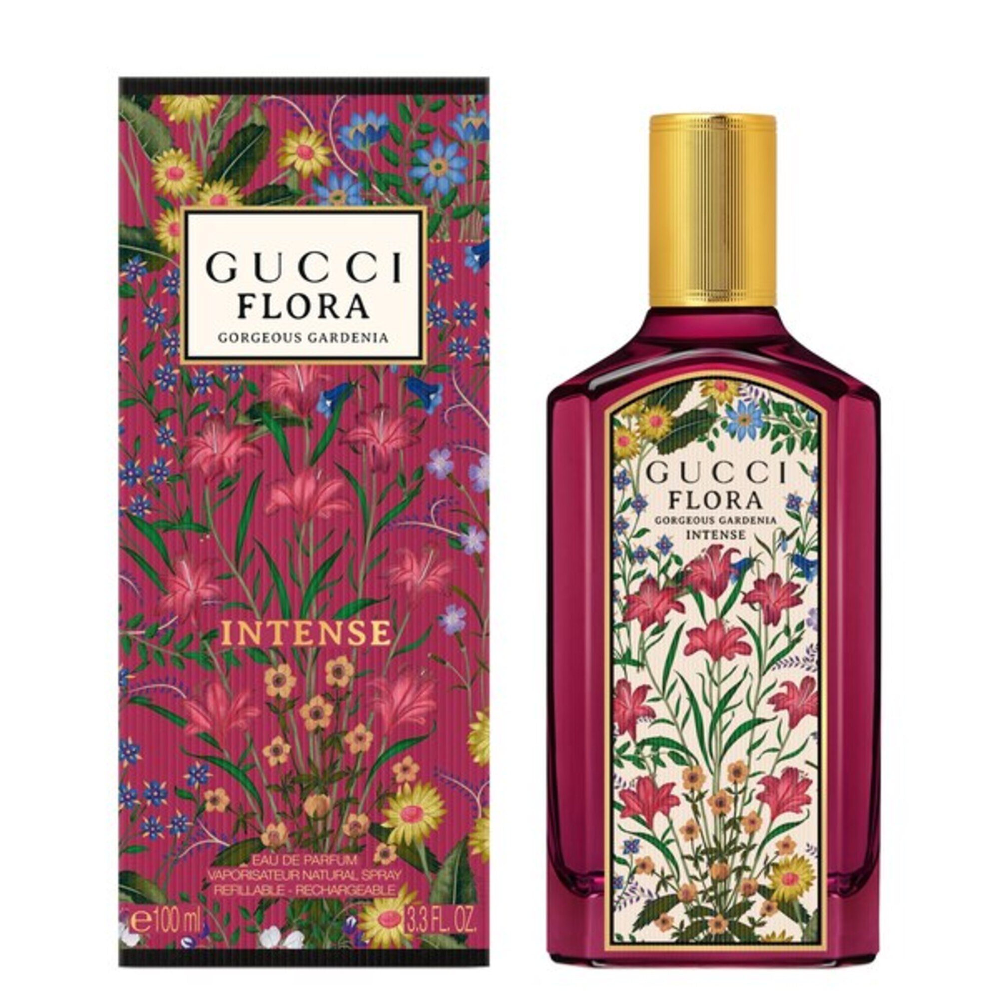 100 ML GUCCI Flora Flora Gorgeous Gardenia Intense Eau De Parfum  1 of 5 