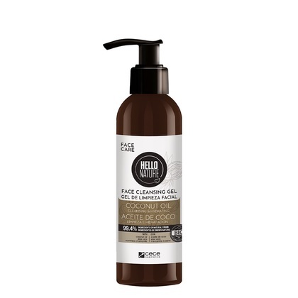 180 ML Hello Nature COCONUT FACE CLEANSING GEL COCONUT OIL Arctisztító  1 of 1 