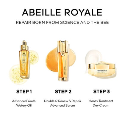  GUERLAIN ABEILLE ROYALE HONEY TREATMENT NAPPALI ARCÁPOLÁSI SZETT  1 of 3 