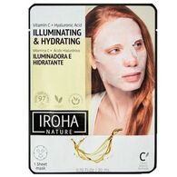  IROHA NATURE Illuminating & Hydrating Illuminating & Hydrating Tissue Tisztító arcmaszk  1 of 2 