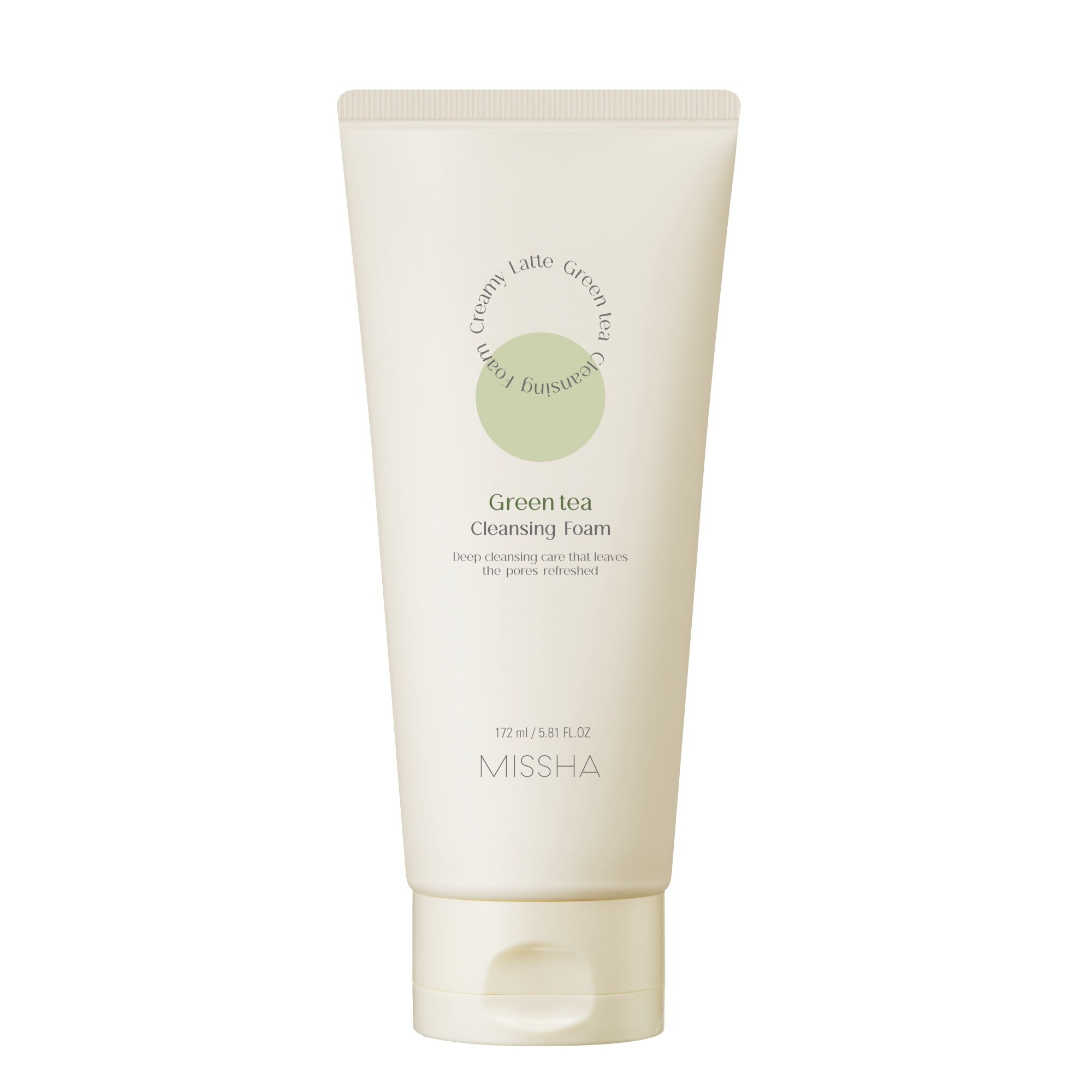 172 ML MISSHA Creamy Latte Tisztító hab Creamy Latte-Green Tea 1 of 1 Tisztító hab Creamy Latte-Green Tea