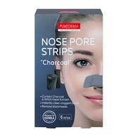 6 DARAB PUREDERM Nose Pore Strips Orrtisztító pórustapasz-Charcoal  