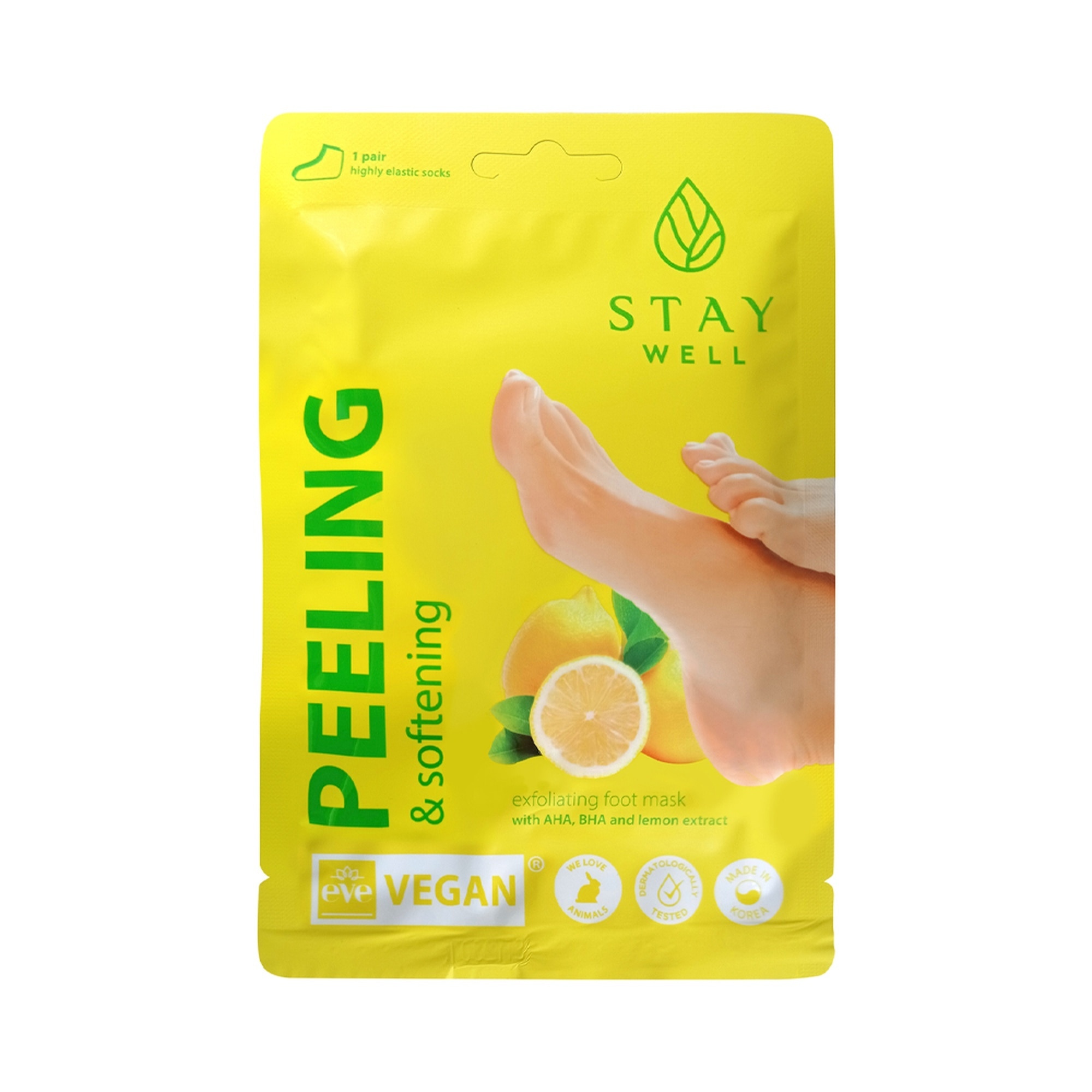 17 G STAY WELL SKIN-CARE Lábmaszk Peeling Softening 1 of 2