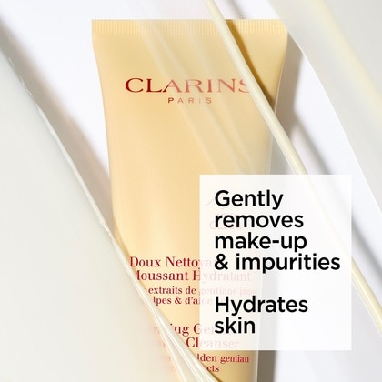 125 ML CLARINS Hydrating Gentle Foaming Cleanser Hidratáló Habzó Arclemosó  1 of 4 