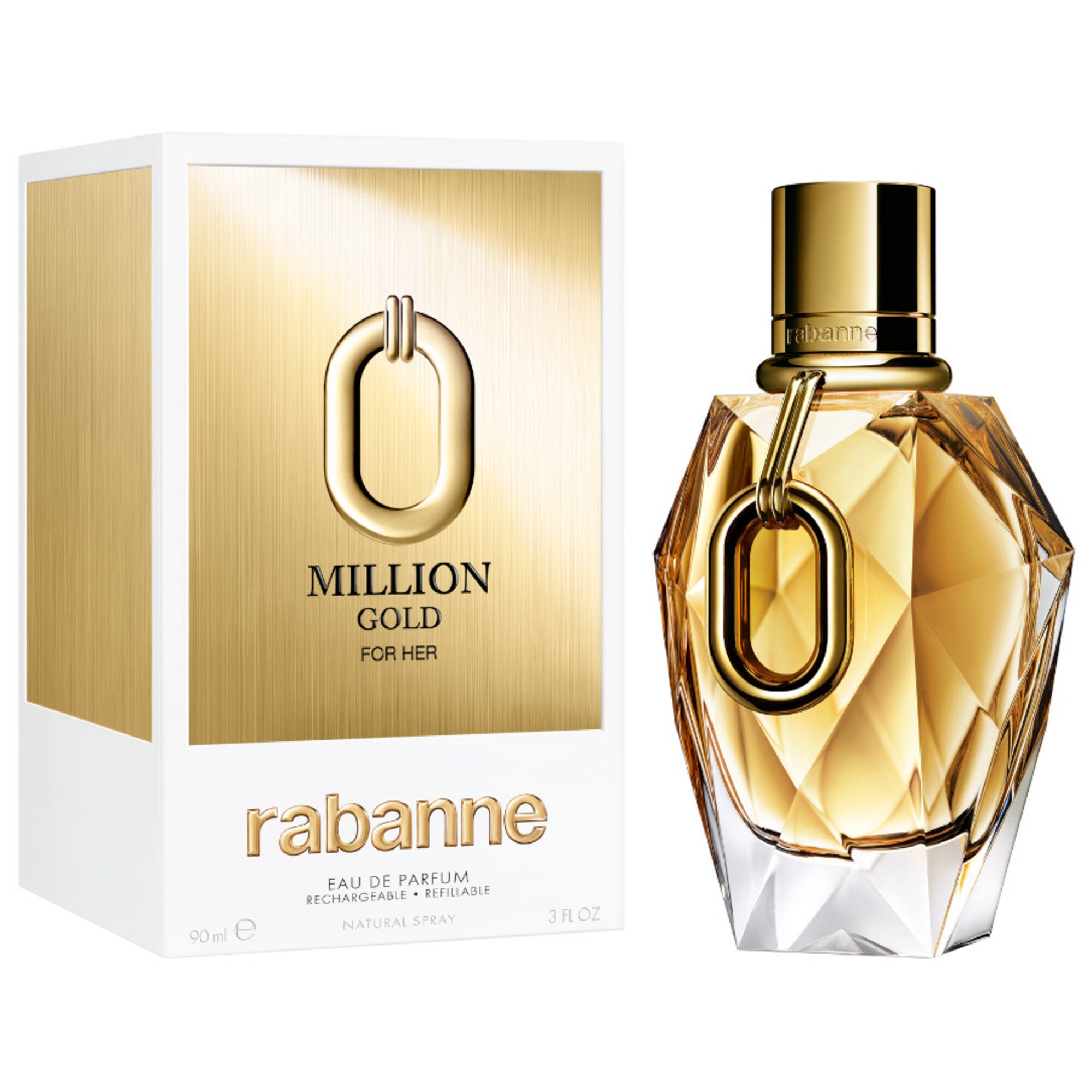 90 ML RABANNE Million Gold For Her Million Gold For Her Eau de Parfum  1 of 5 