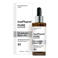 30 ML InoPharm Pure Elements Face Peeling 2 Salicylic Acid Hyaluron Acid Arcápoló szérum  1 of 2 