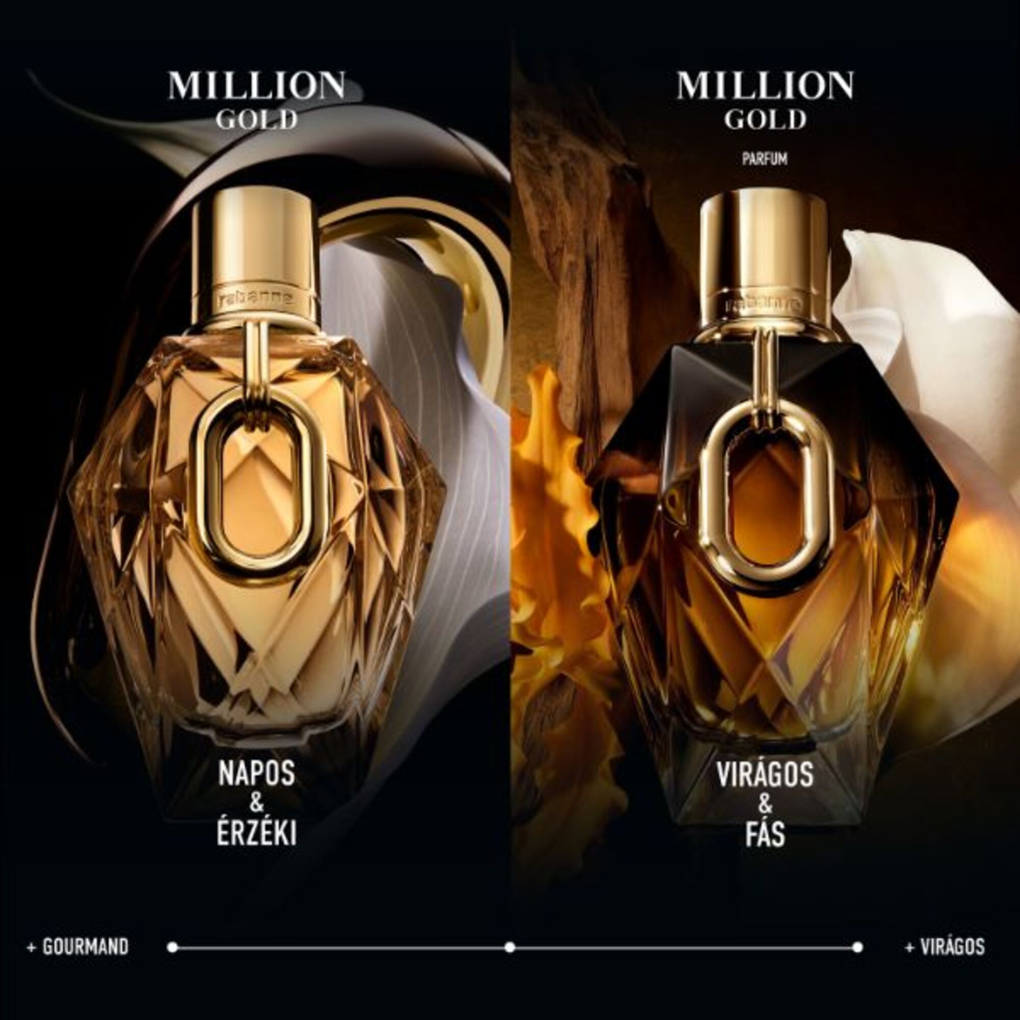 90 ML RABANNE Million Gold Million Gold For Her Parfum  1 of 7 
