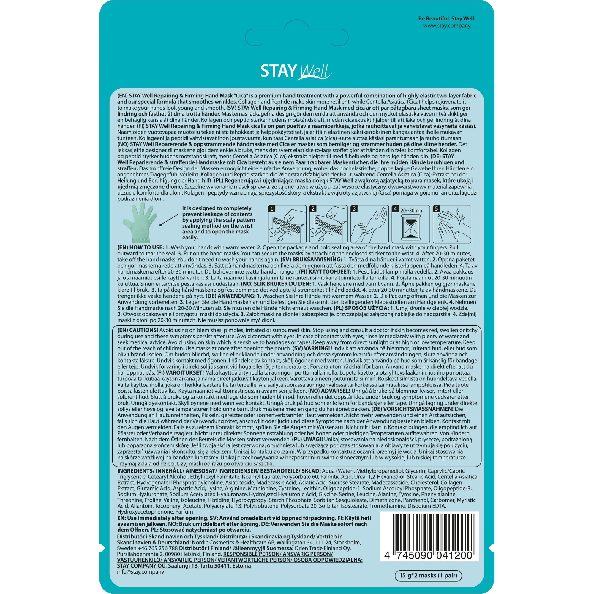 15 G STAY WELL SKIN-CARE Kézmaszk-Repairing & Firming 2 of 2 Kézmaszk-Repairing & Firming