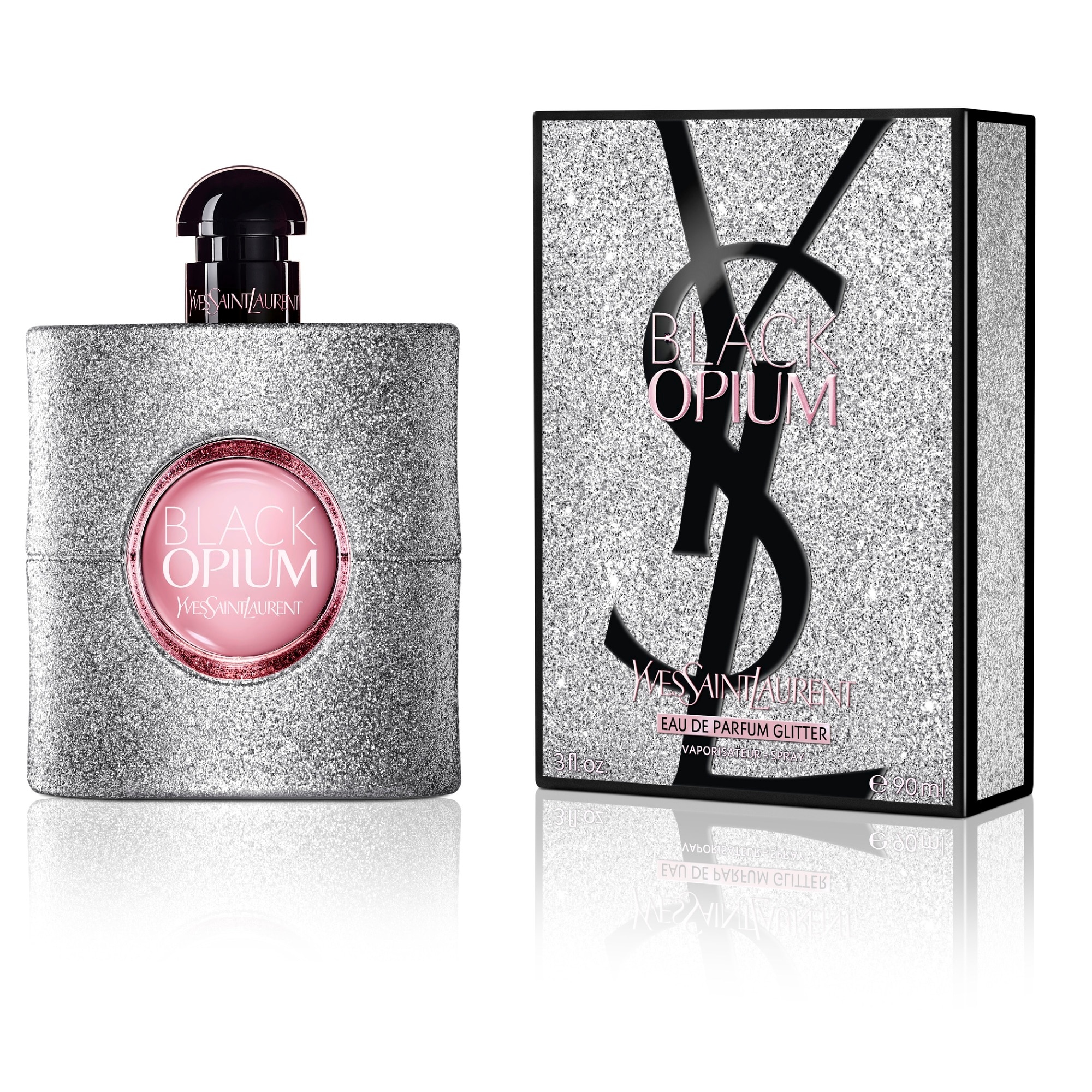 90 ML YVES SAINT LAURENT BLACK OPIUM Black Opium Glitter L’Absolu Eau de Parfum 1 of 5