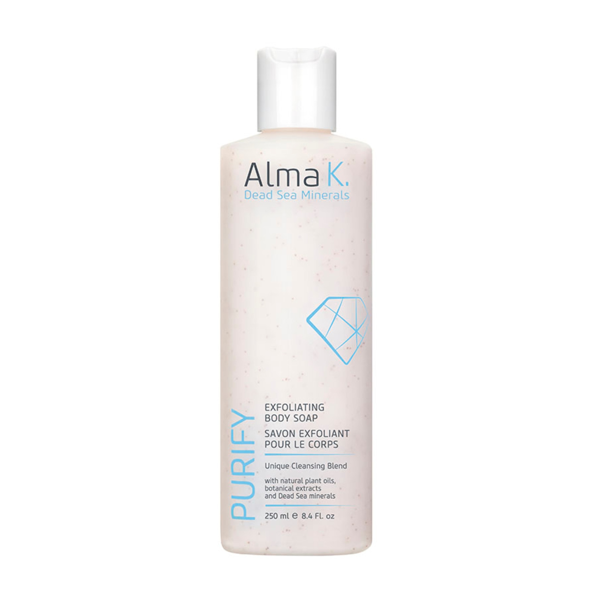 250 ML Alma K EXFLOATING Exfoliating Body Soap Tusfürdő 1 of 3