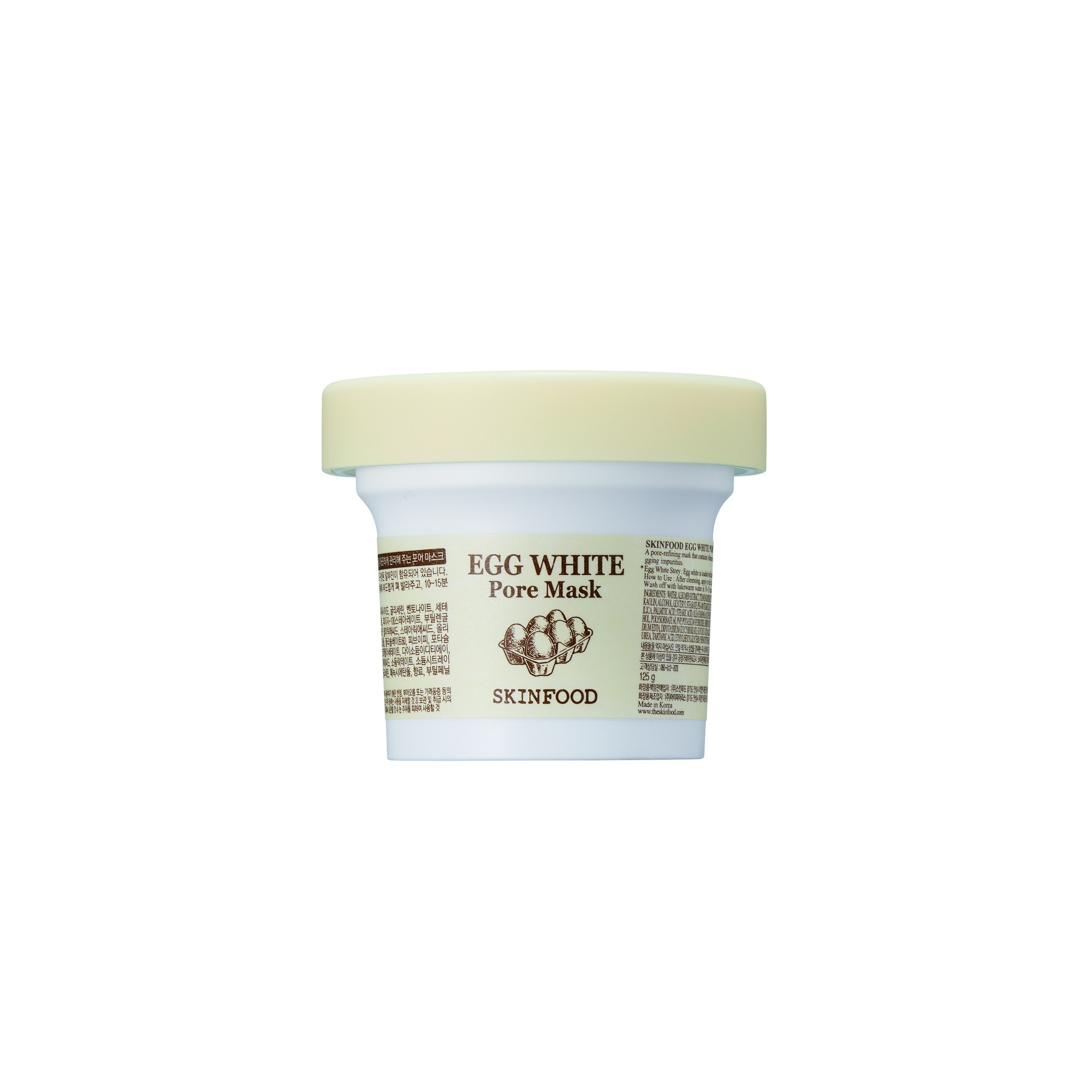 120 ML SKINFOOD Egg White Arcmaszk Egg White Pore 1 of 3 Arcmaszk Egg White Pore