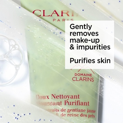 125 ML CLARINS Purifying Gentle Foaming Cleanser Mélytisztító Habzó Arclemosó  1 of 5 